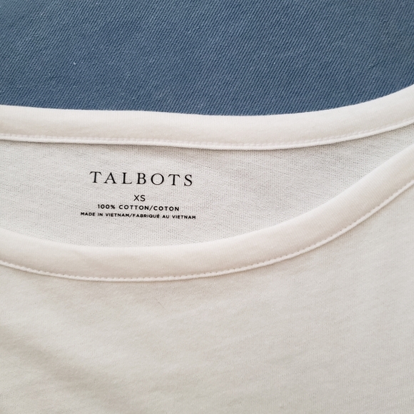 Talbots White Long Sleeve Top - Picture 2 of 3